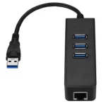USB 3.0 adaptér se 3 porty a Ethernetem gigabit RJ45 pro PC a Mac