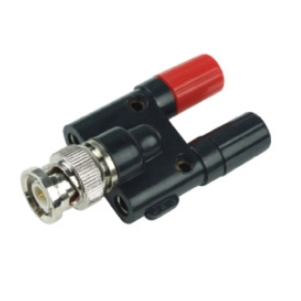 Adaptador para instrumentos de medición con conector BNC y terminales banana 4mm