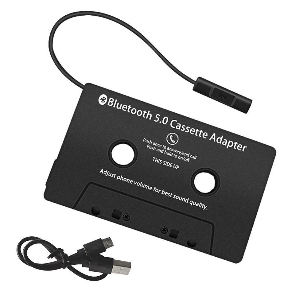 Bluetooth kazetový adaptér do auta s handsfree a Bluetooth 5.0