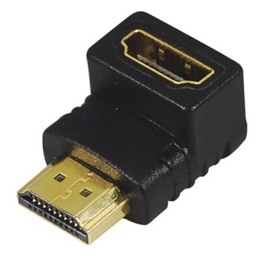 HDMI adaptér samec na HDMI samice 90° pro kompaktní připojení