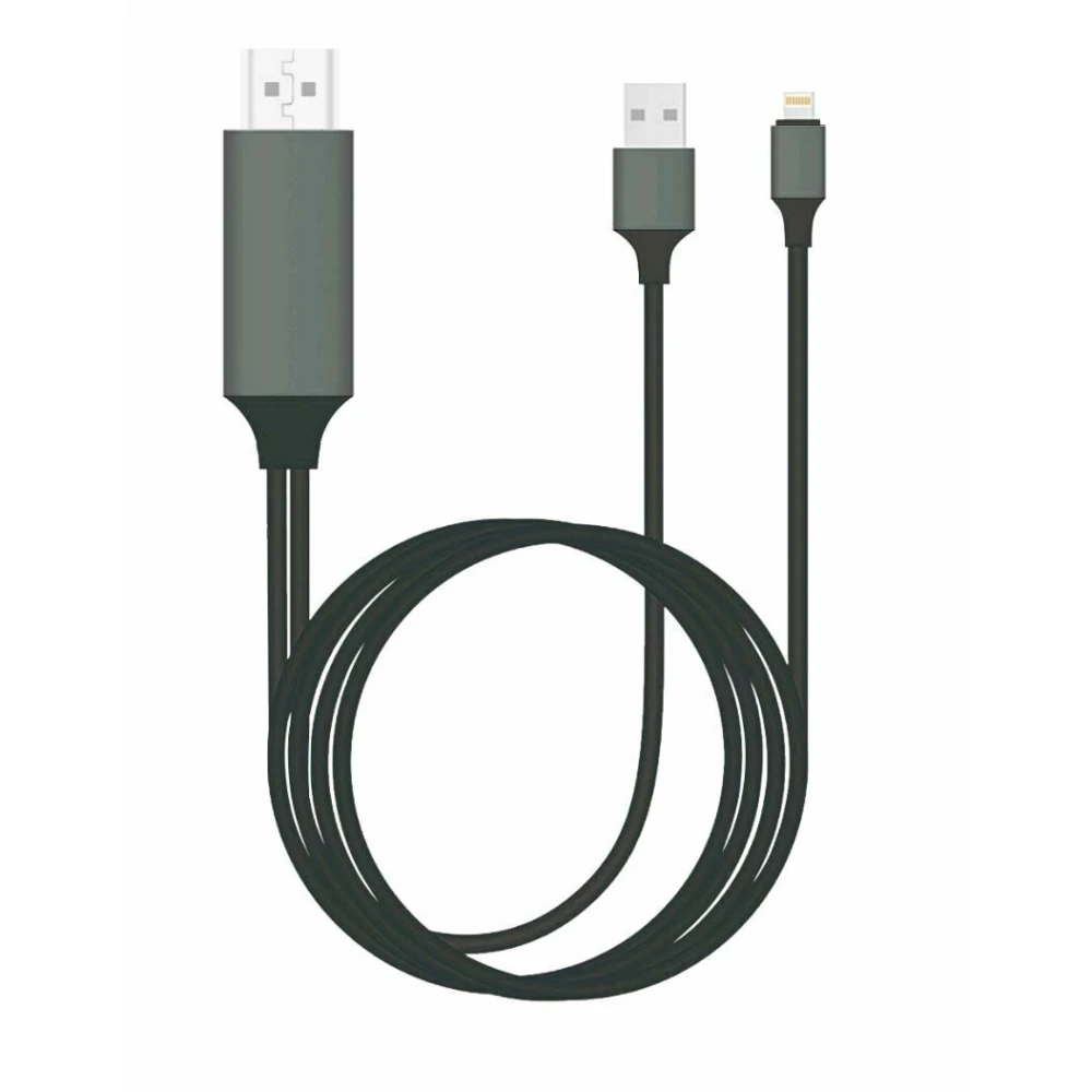 Lightning na HDMI adaptér pro iPhone - kompatibilní Apple HDTV kabel iOS
