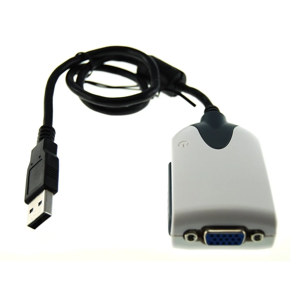 USB VGA adaptér pro přídavný monitor kompatibilní s Windows a Linux