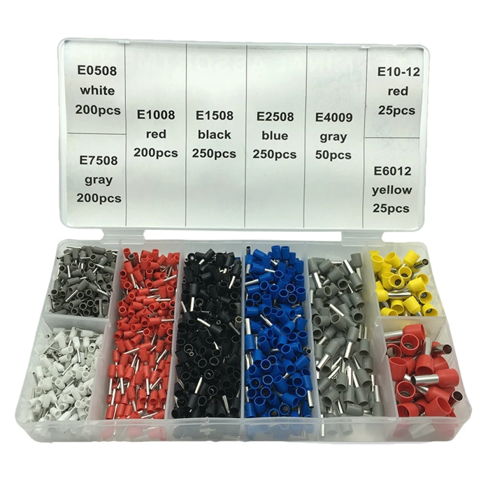 Krimpovací kleště s koncovkami 0.25-10 mm² - sada 1200 ks
