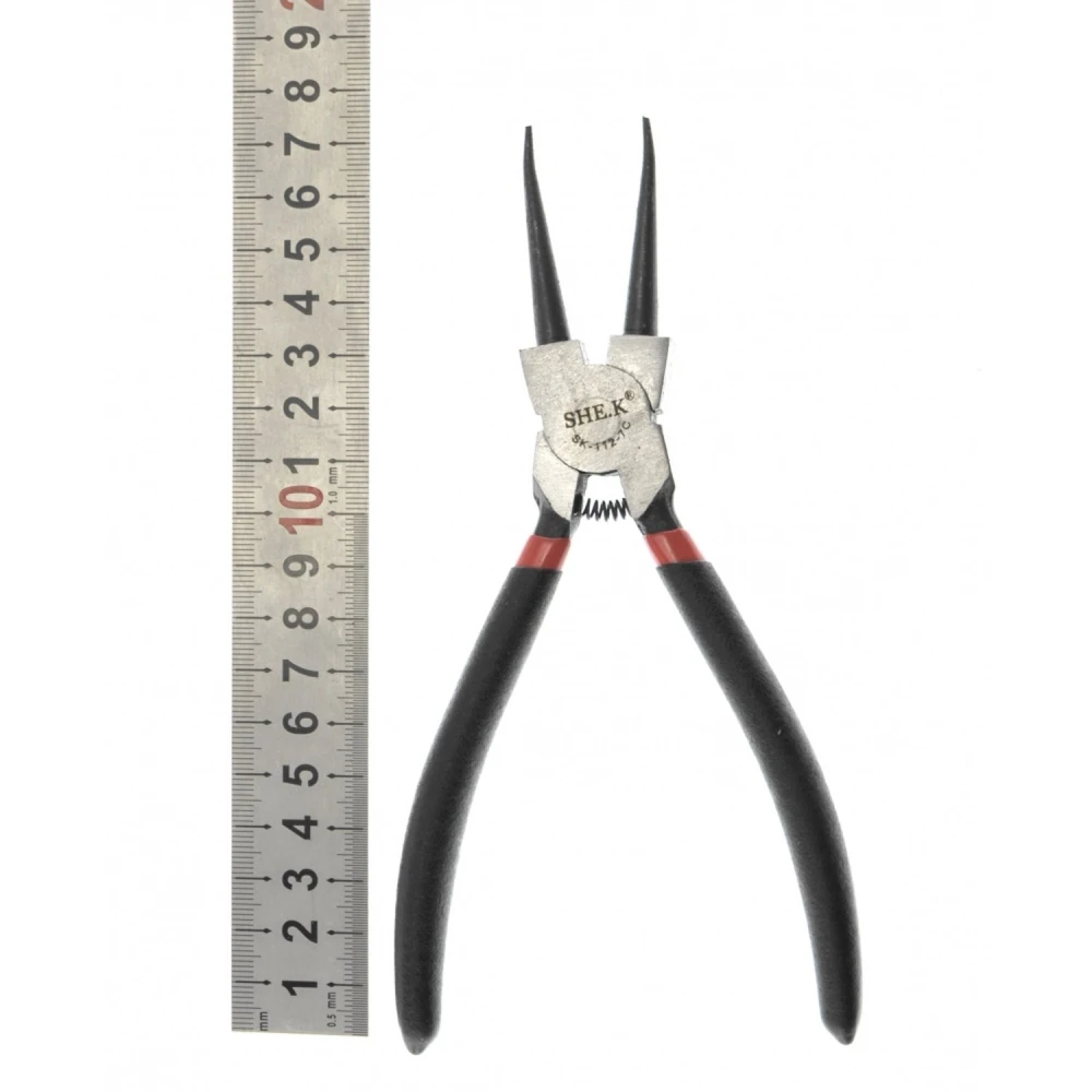 Přímé kleště na pojistné kroužky 180mm SK-112-7c SHEK pro podložky a pojistné kroužky