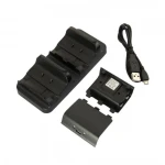 Duální nabíjecí stanice pro Xbox One se 2 bateriemi satkit