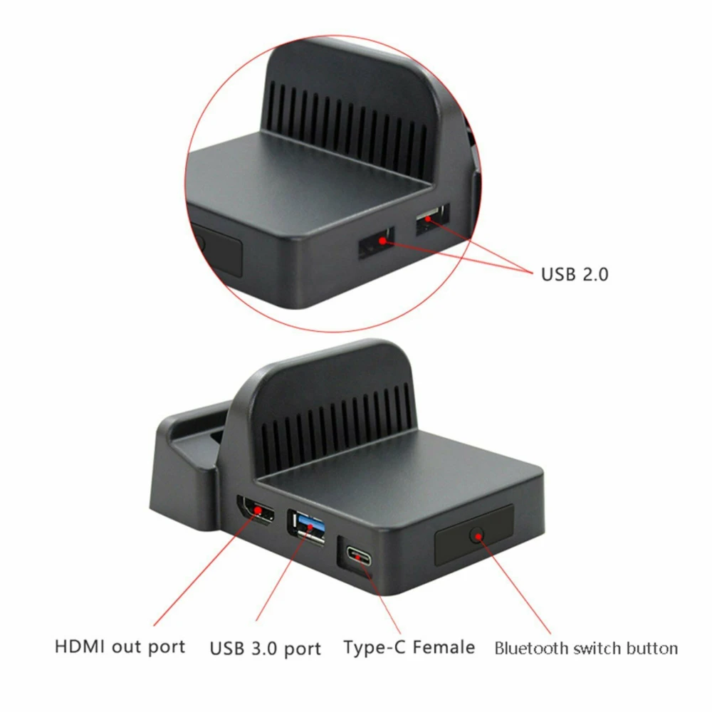 Přenosný dock pro Nintendo Switch - kompaktní mini HDMI USB dock