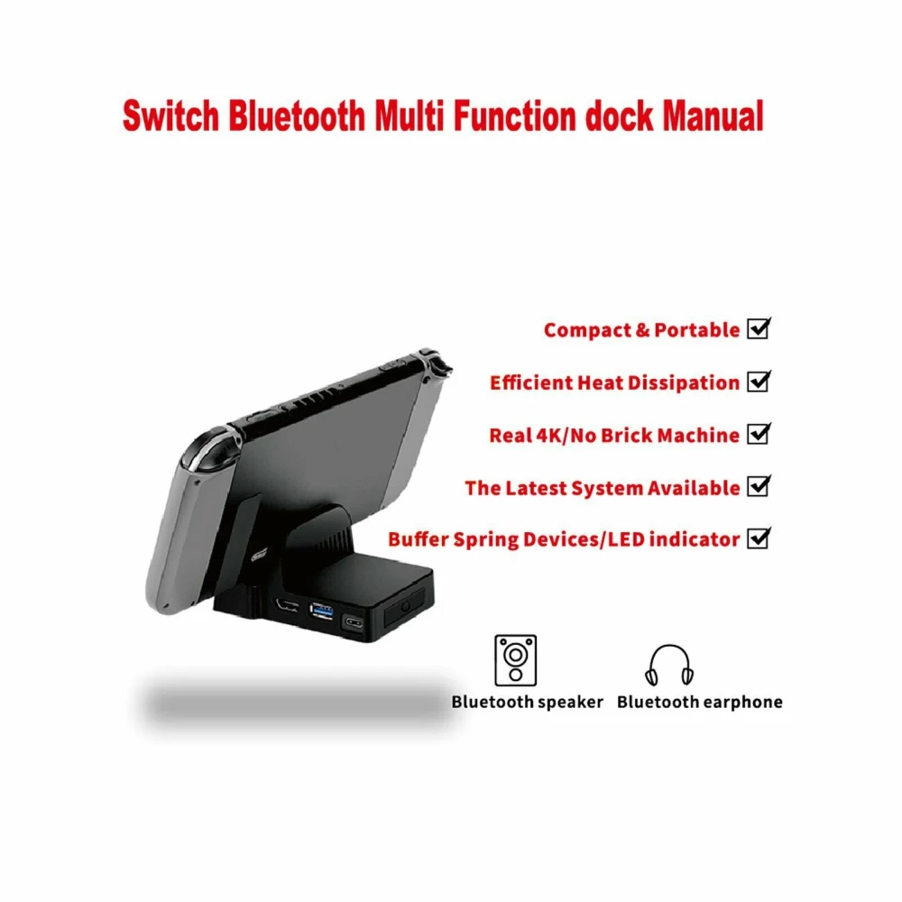 Přenosný dock pro Nintendo Switch - kompaktní mini HDMI USB dock