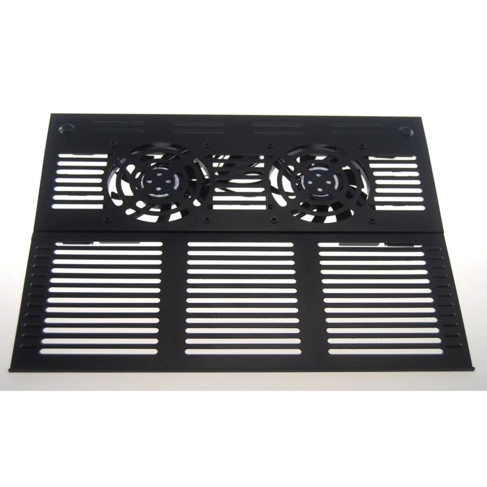 Base Refrigeración portátil plegable Mod-788 vista lateral con ventiladores