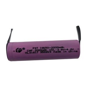 Baterie 18650 2000mAh se svorkou pro pájení – vysoká kapacita a výdrž