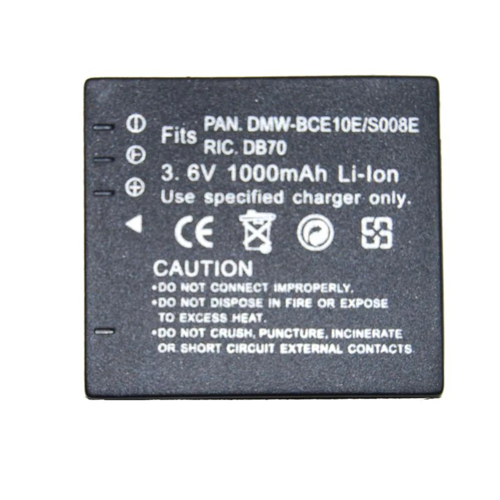Kompatibilní baterie Panasonic CGA-008E/BCE10E pro digitální kamery Panasonic