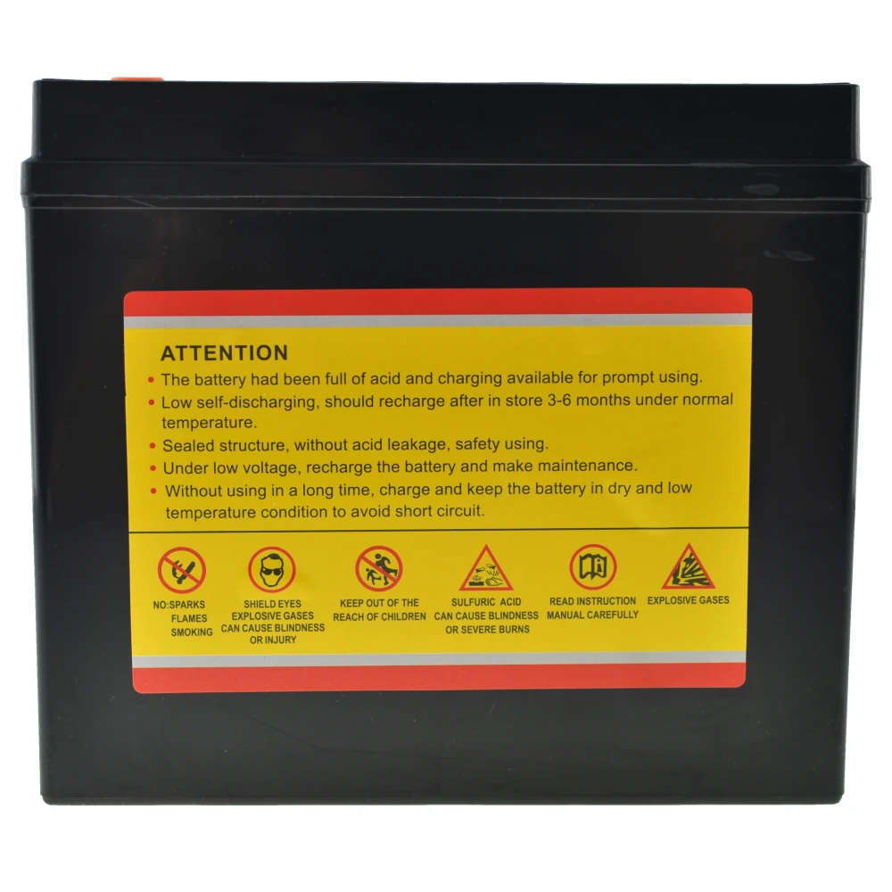 Gelová baterie YTX20L-BS pro motorku 12V 20Ah