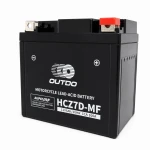 Motocyklová baterie AGM 12V 6Ah OUTDO HCZ7D-MF - Kompatibilní Yuasa YTZ7S-BS / GTZ7S / ETZ7S