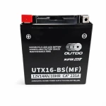 Motobaterie AGM 12V 14Ah OUTDO UTX16-BS(MF) - Kompatibilní Yuasa YTX16-BS / GTX16-BS / ETX16-BS / 16-B