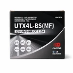 Motocyklová baterie AGM 12V 4Ah OUTDO UTX4L-BS(MF) - Kompatibilní Yuasa YTX4L-BS / GTX4L-BS / ETX4L-BS