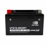 Motobaterie AGM 12V 7Ah OUTDO UTX7A-BS(MF) - Kompatibilní Yuasa YTX7A-BS / GTX7A-BS / ETX7A-BS