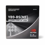 Motobaterie AGM 12V 9Ah OUTDO YB9-BS(MF) - Kompatibilní Yuasa YB9-B / GS GM9Z-3B-1 / GS YB9-B / 12N9-4B-1 (flooded)