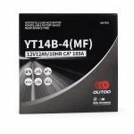 Motobaterie AGM 12V 12Ah OUTDO YT14B-4(MF) - Kompatibilní Yuasa YT14B-BS / GT14B-BS / GT14B-4 / ETZ14B-BS / ET14B-4