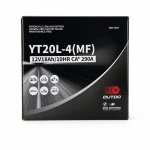 Motobaterie AGM 12V 18Ah OUTDO YT20L-4(MF) - Kompatibilní Yuasa YTX20L-BS / GTX20L-BS / ETX20L-BS / Y50-N18L-A