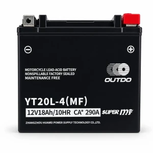 Mlink Motobaterie AGM 12V 18Ah OUTDO YT20L-4(MF) - Kompatibilní Yuasa YTX20L-BS / GTX20L-BS / ETX20L-BS / Y50-N18L-A