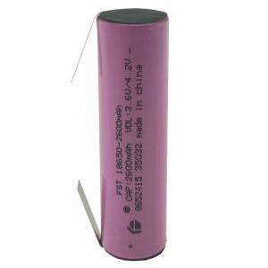 satkit Vysoce kvalitní nabíjecí baterie 18650 2600mAh 3,7V s pájecími vývody