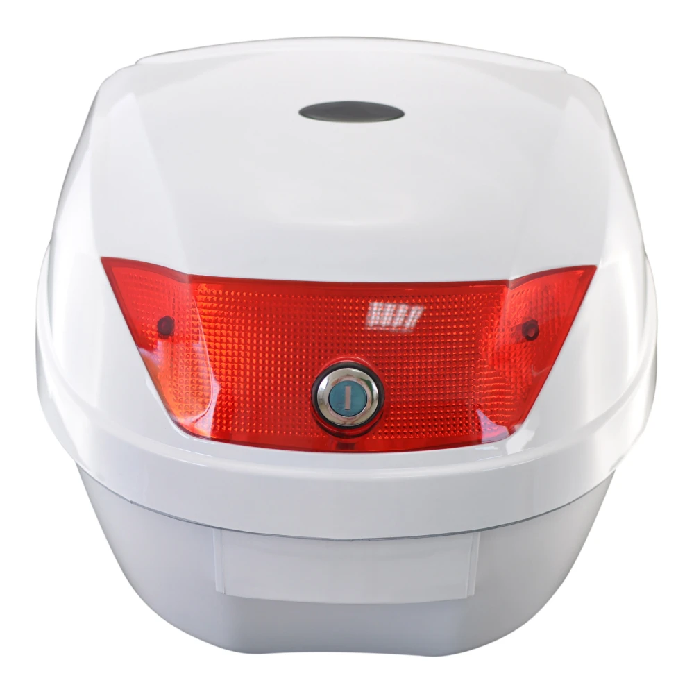 Univerzální moto kufr 28L bílý - top case na 1 helmu