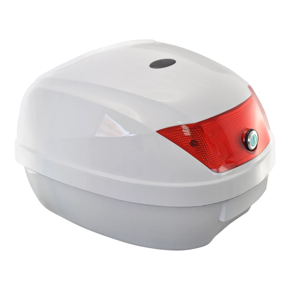 Univerzální moto kufr 28L bílý - top case na 1 helmu