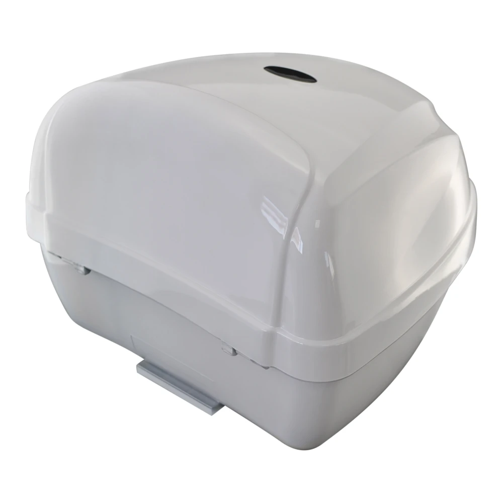 Univerzální moto kufr 28L bílý - top case na 1 helmu