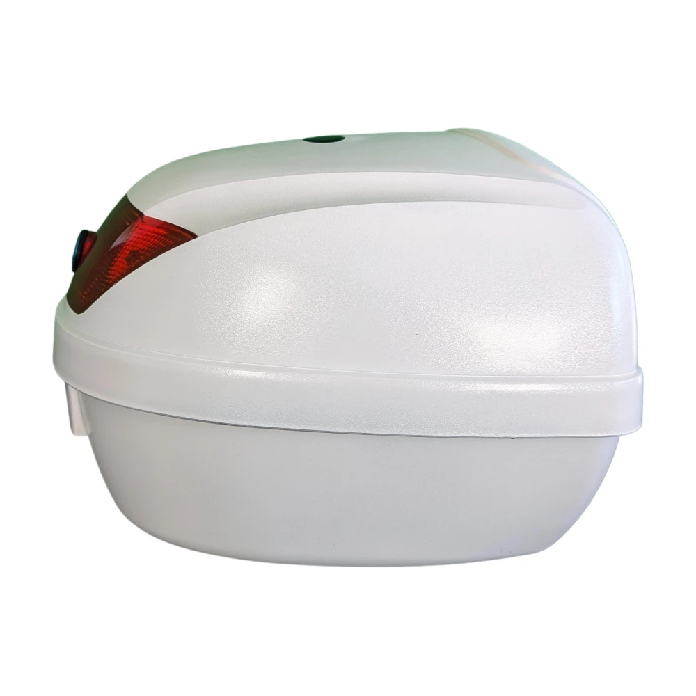 Univerzální moto kufr 28L bílý - držák helmy Mod-YM-0807