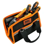 Bolsa herramientas electricista pequeña JM-B03 con cremallera resistente y tira reflectante