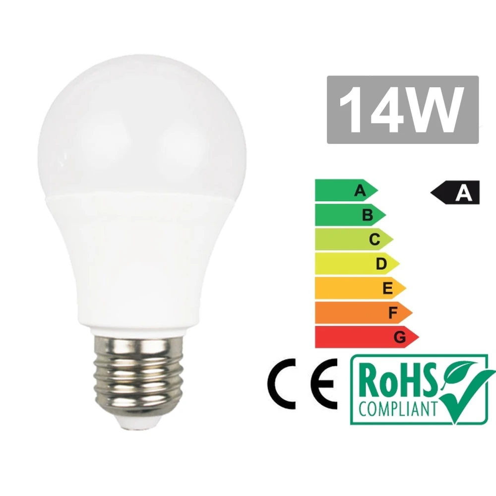 LED žárovka E27 14W 6500K studená bílá