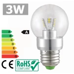 LED žárovka E27 3W 3300K teplé světlo s osvětlením 360° a nízkou spotřebou