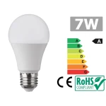 LED žárovka E27 7W 6500K s jasným světlem