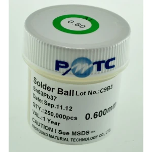 Balení pájecích kuliček s olovem 0,4mm 250 000 ks pro profesionální pájení