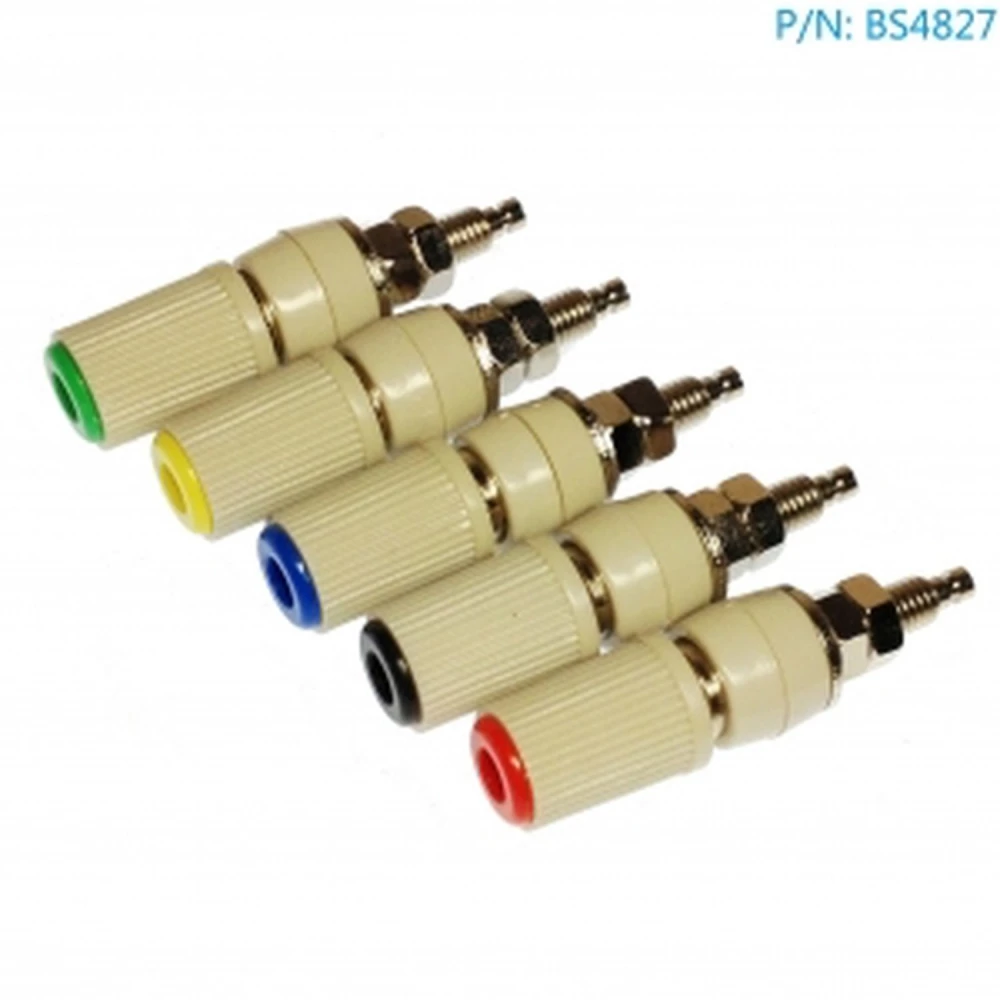BS4827 2 ks 4mm zásuvky červená-černá Amass pro panel