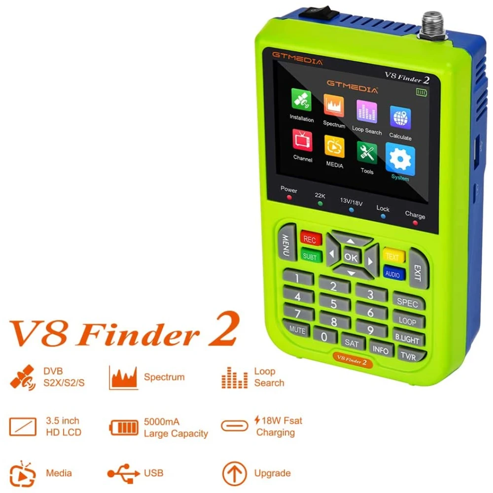Satelitní vyhledávač Freesat V8 Finder HD DVB-S/S2