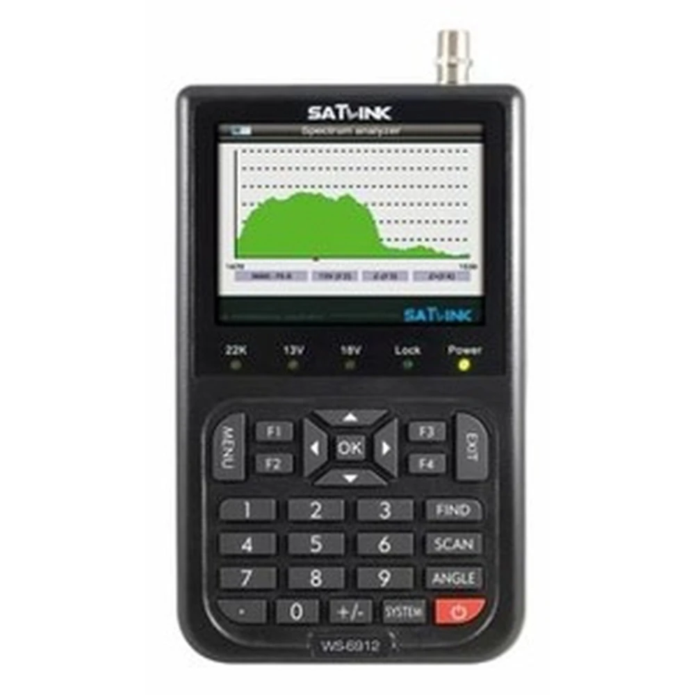 Satlink WS-6912 satelitní vyhledávač pro DVB-S/DVB-S2 - přenosný měřič signálu
