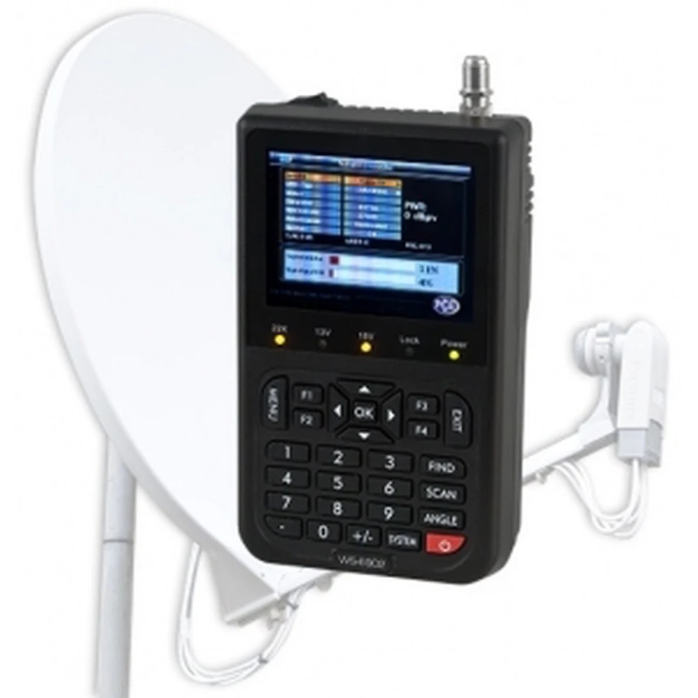 Vyhledávač satelitů Satlink WS6902: digitální měřič pro parabolické antény