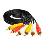 Kabel 3 RCA na 3 RCA samec-samec pro prodloužení audia a kompozitního videa
