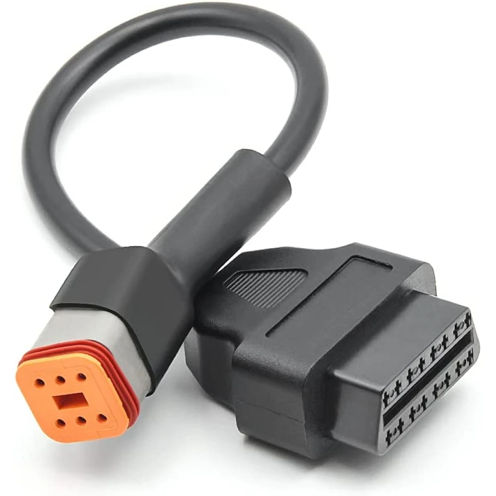 Adaptér kabel Harley Davidson OBD1 6 pinů na OBDII 16 pinů pro diagnostiku