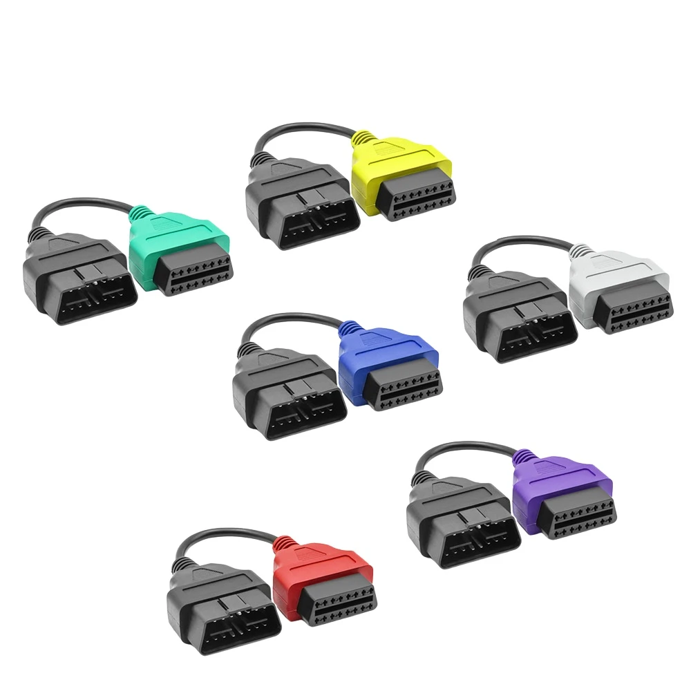 Conjunto de cables adaptadores OBD para sistemas ABS, Airbag, CAN y más en Fiat
