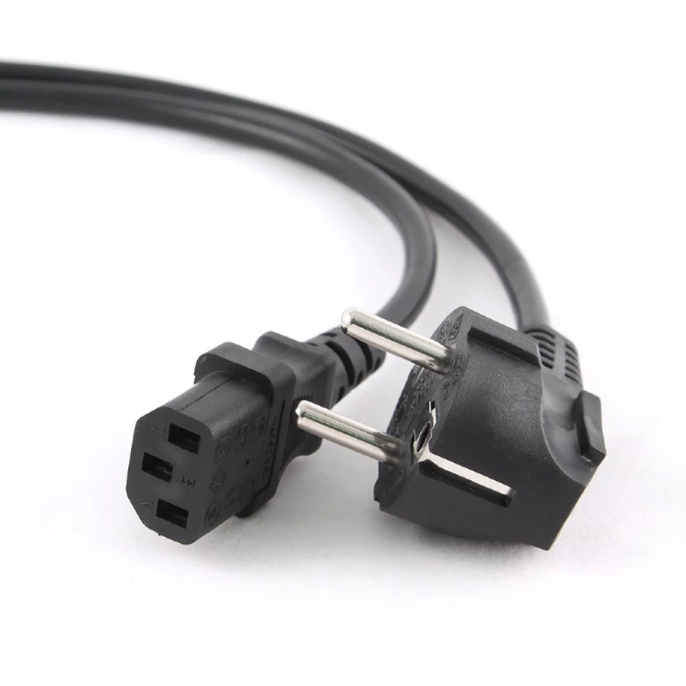 Napájecí kabel k PC 5 metrů se Schuko na IEC úhlový do kanceláře i domů