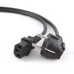 Napájecí kabel k PC 5 metrů se Schuko na IEC úhlový do kanceláře i domů
