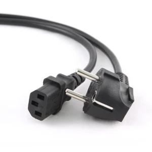 Napájecí kabel k PC 5 metrů se Schuko na IEC úhlový do kanceláře i domů