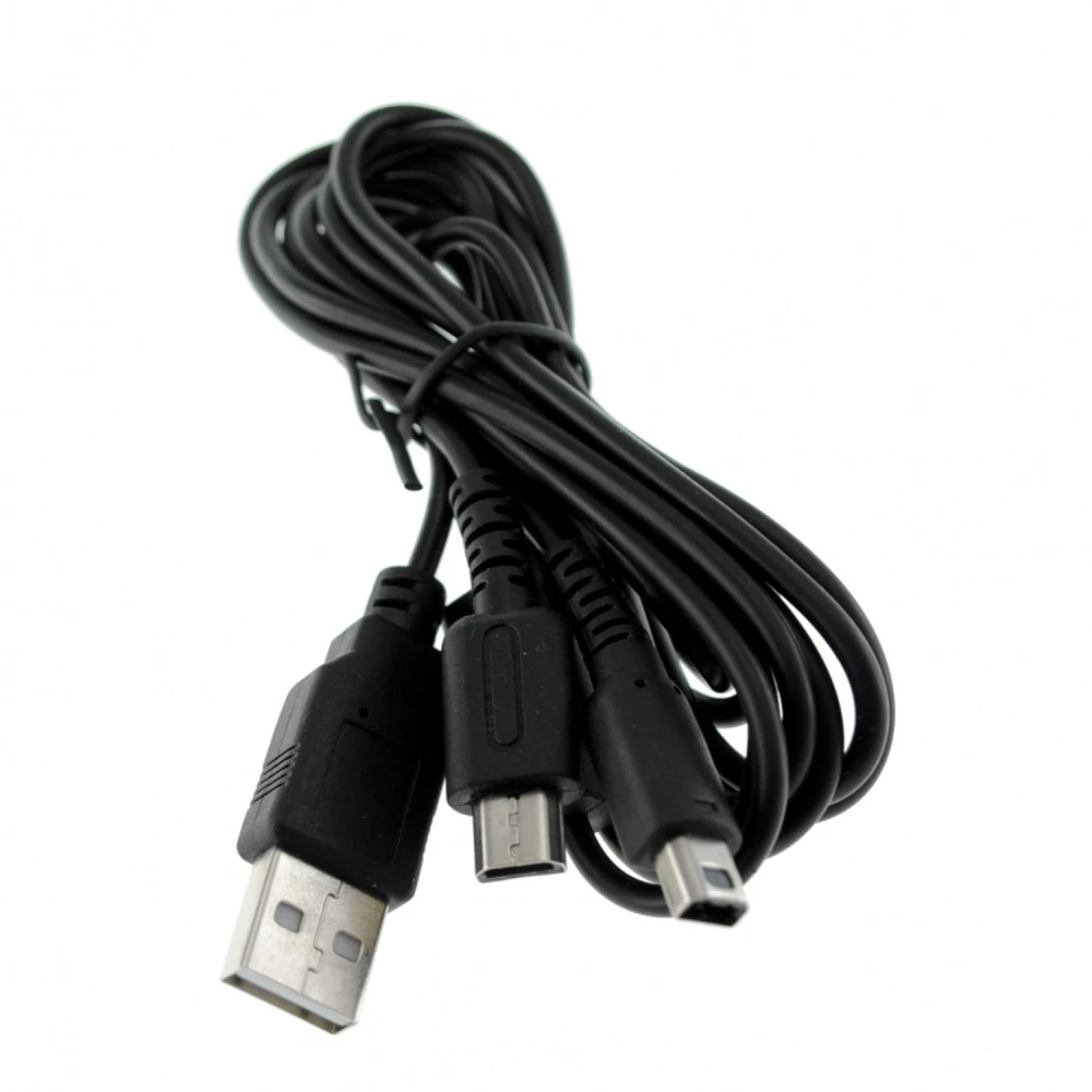 Kompatibilní duální USB nabíjecí kabel pro NDSLITE, NDSI, DSI XL a 3DS