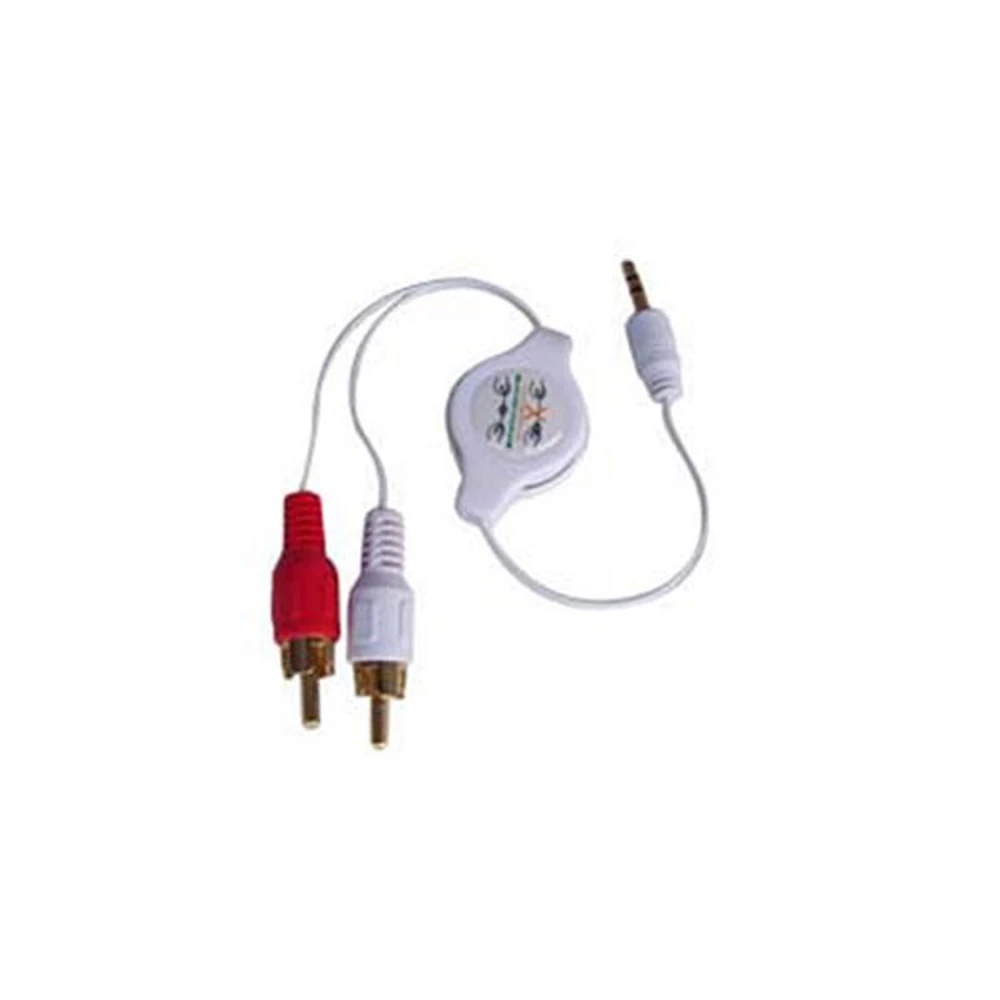 Retrakční stereo kabel pro iPod iPhone 3G MP3 – kompatibilní a praktický