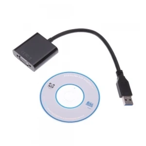 satkit USB 3.0 na VGA kabel pro monitor 1080p - satkit