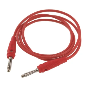 Silikonový měřicí kabel banánek samec-samec 4mm 14AWG červený Amass