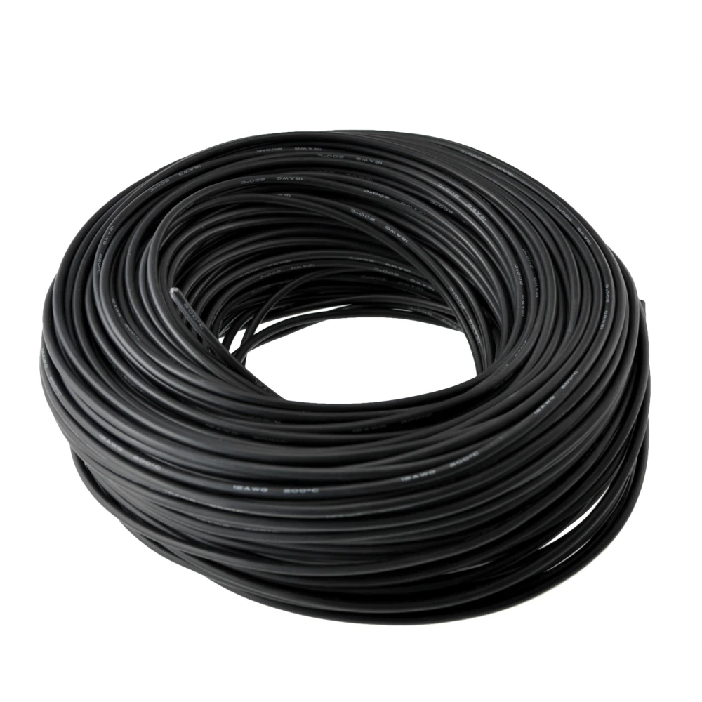 Flexibilní silikonový kabel 12AWG odolný do 200 °C a 600V pro profesionální použití