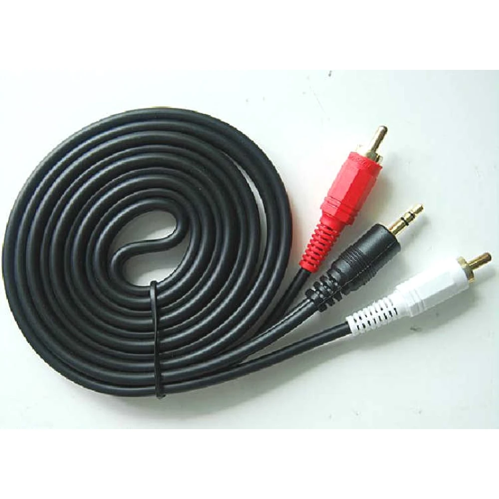 Audio kabel jack 3,5 mm na 2 RCA 1,5 m pro připojení zvuku