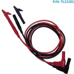 Banánkový kabel 4mm s krokosvorkou TL22201 červený a černý Amass